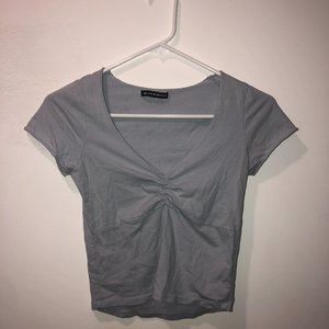 Brandy Melville cinched crop tee